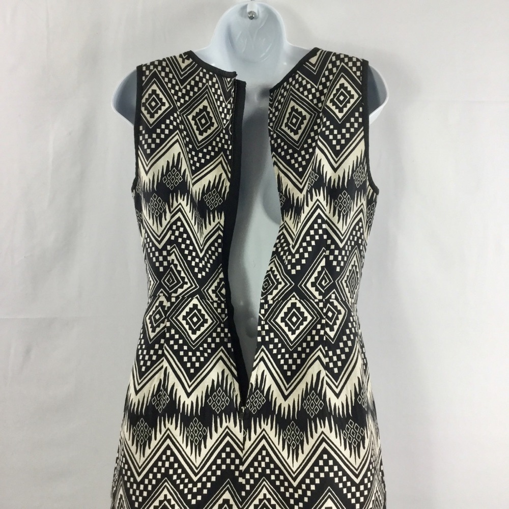 J.CREW sleeveless diamond ikat dress with pockets style A1812 size 4 - Picture 8 of 11